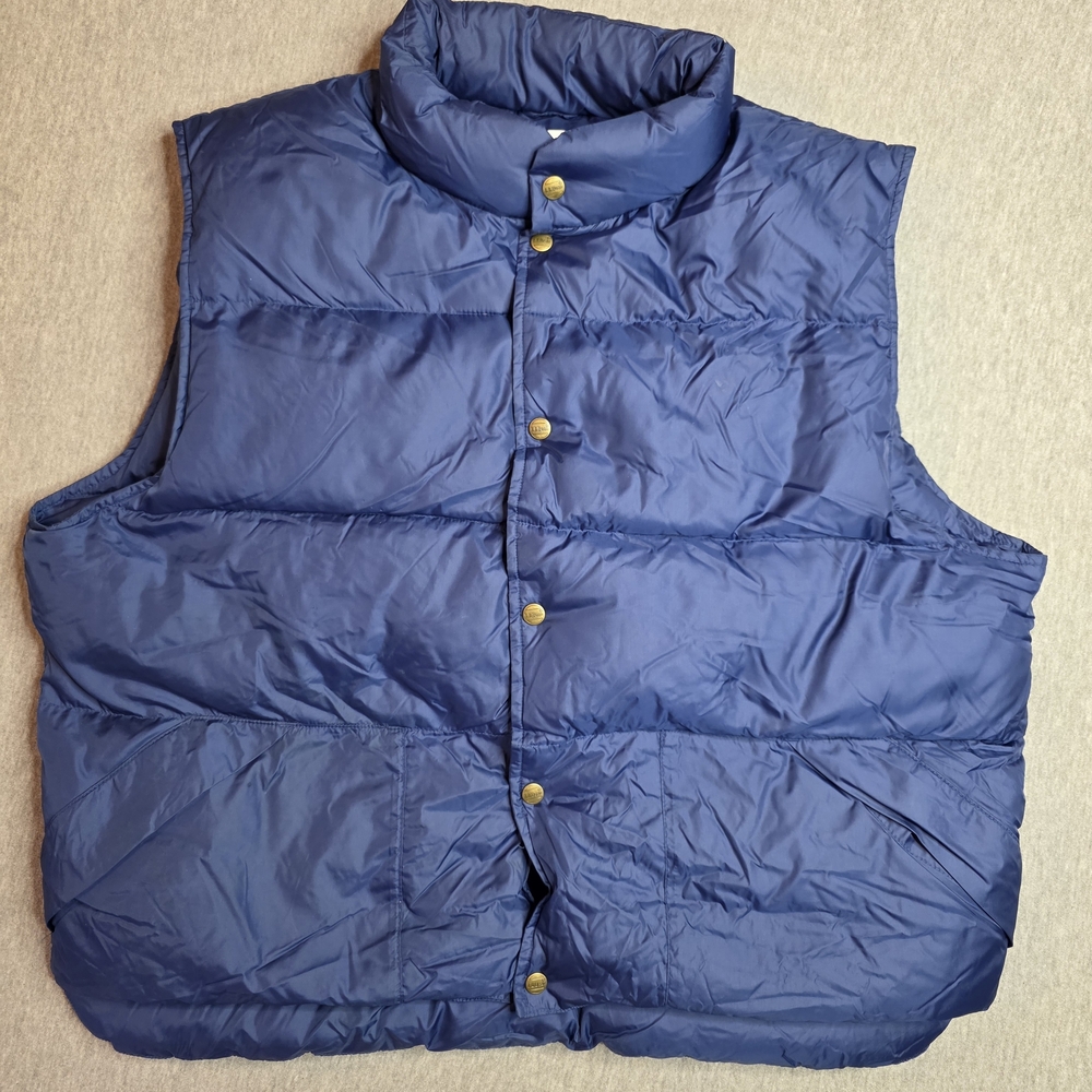 Vintage L.L. Bean Men's Navy Goosedown Vest